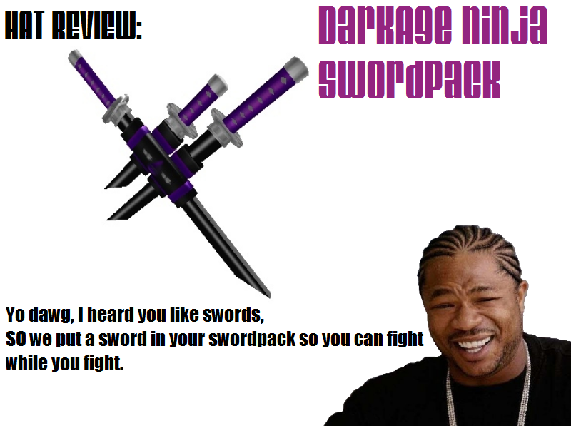 Hat Review Darkage Ninja Swordpack Roblox News - roblox deluxe ninja swordpack
