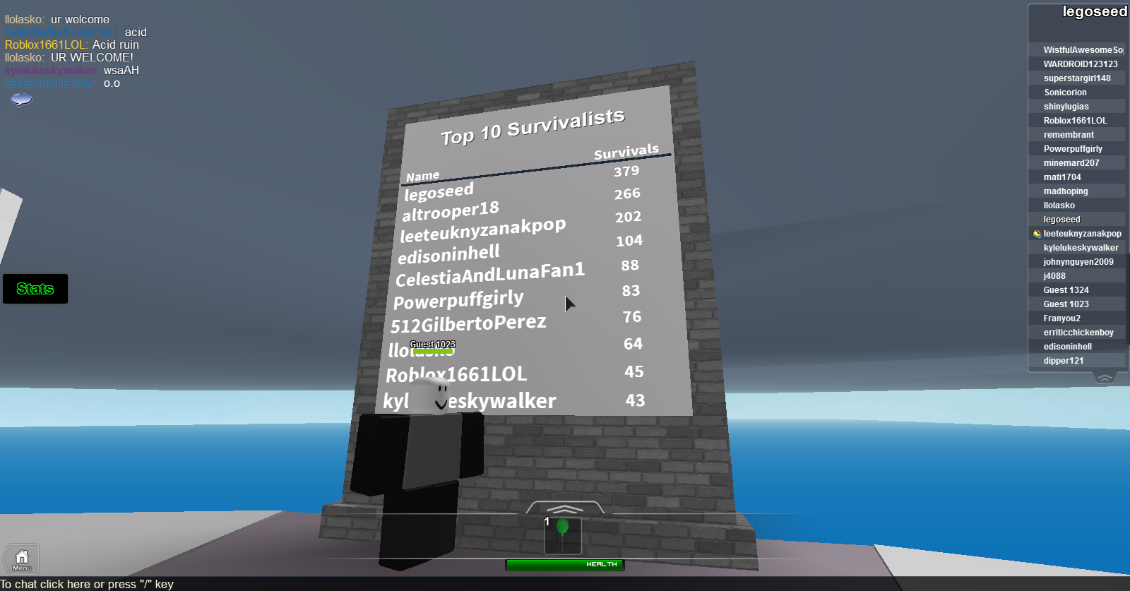 Game Spotlight Natural Disaster Survival By Stickmasterluke - natural disaster survival thank u stickmasterluke roblox